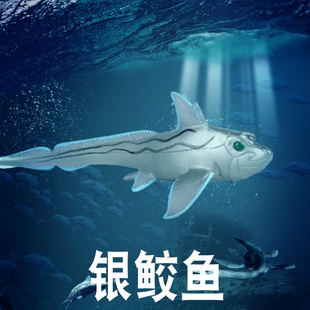 林畅模玩儿童海洋鱼类玩具冬银鲛鱼模型带鱼鲨深海底生物仿真动物