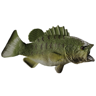 林畅模玩儿童海洋动物玩具大嘴鲈鱼模型大口黑鲈仿真鱼男孩认知