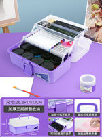 Art student toolbox, large painting paint storage box, painting box, multi-functional three-layer thickened storage box, art examination special manicurist, outdoor manicure and beauty supplies, jewelry box, household medicine box thumbnail 4