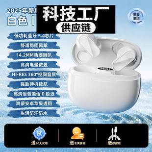 深圳瑞禾科技蓝牙耳机新款半式短柄降噪无线耳机高音质长续航佩戴