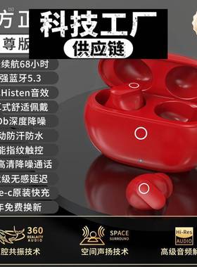 深圳瑞禾科技蓝牙耳机高颜值新款无线降噪耳机式耳机迷你舒适高音