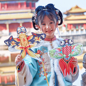 新复古中国风儿童迷你竹签手工自制DIY风筝材料包鱼竿套餐半成品