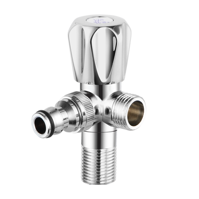 全铜分水器加厚三通一进二出两用