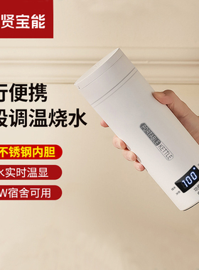 电热杯小型便携式电加热水杯保温一体烧水壶自动迷你出差出国旅行