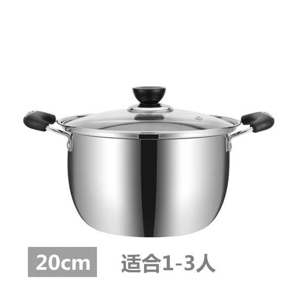 日本双耳锅具家用蒸锅小火汤锅加厚火锅迷你通用锅不锈钢锅电磁炉在类目 厨房/烹饪用具, 烹饪用具, 锅具/煲/烧水壶, 汤锅中 - 来自Buy2taobao.com提供专业的淘宝代购服务