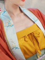 Установка Sunset Sours Sings of Zhaohua Fu Sunset Hanfu Летняя женщина бессмертный китайский стиль Camisole One Piece of Song Wipers ежедневно внутри внутри
