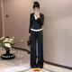 显瘦百搭减龄套装 两件套女2025春秋夏季 休闲连帽上衣阔腿裤 时尚