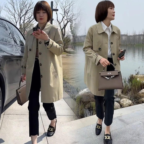中长款风衣外套女2026春秋季新款休闲时髦洋气质遮肉显瘦百搭大衣
