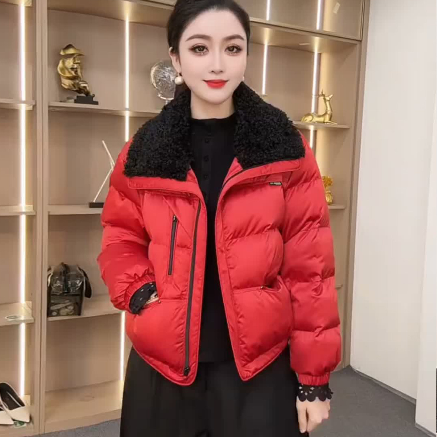 时尚加厚保暖毛领短款棉衣女冬季新款洋气质韩版百搭减龄棉服外套,女装/女士精品,棉衣/棉服,淘宝优惠券,粉丝福利购,淘宝优惠卷