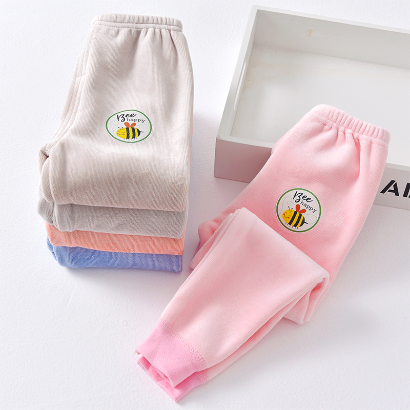 儿童一体绒保暖秋裤加绒加厚