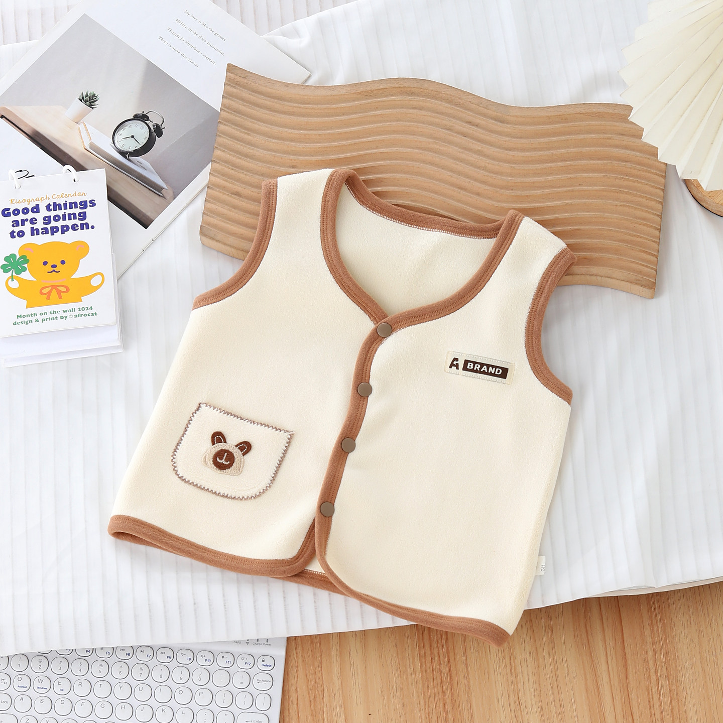 婴儿马甲秋冬季外穿洋气小月龄男女宝宝加绒保暖背心婴幼儿童坎肩