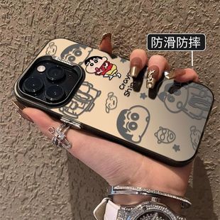 TTON数码 12卡通11xsmax7华为荣耀小米红米一加vivo魅族oppo 蜡笔小新苹果16promax手机壳15pro硬壳14彩银壳13