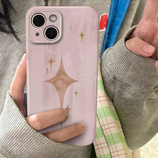 星星之眼适用iphone16promax菲林手机壳15pm软壳高级感13全包imd黑边简约ins艺术风12小众苹果14plus华为p70