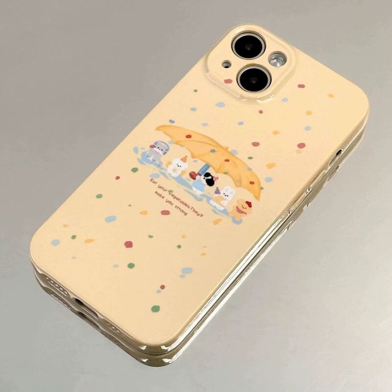 奶黄小狗苹果16pro手机壳iPhone15菲林软壳13/12小众女14新款11亮苹果vivo华为oppo小米一加魅族荣耀红米
