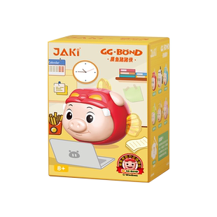 JAKI佳奇摸鱼猪猪侠盲盒积木玩具盲袋解压男神GGbond卡通潮玩手办