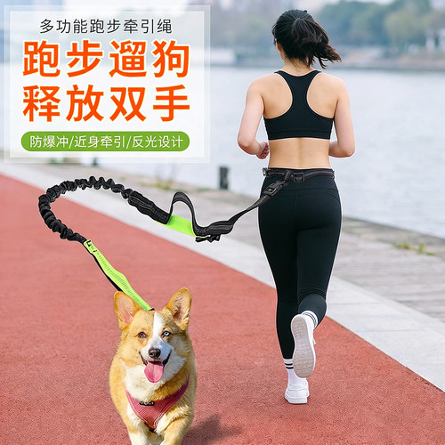 防爆冲跑步狗绳伸缩牵引绳多功能