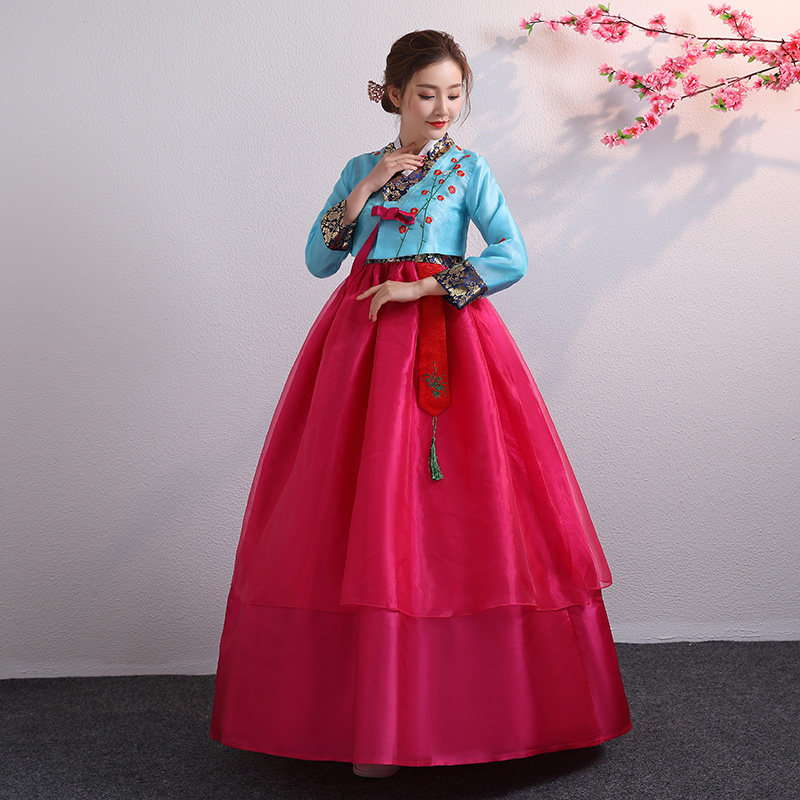 高档新款绣花古装韩国传统女士韩服宫廷结婚朝鲜表演舞台舞蹈演出|ruв категории Женская одежда, костюм/национальная одежда/театр костюм, национальная одежда/этап погрузки - от Buy2taobao.com для оказания профессиональной услуги покупки агента Taobao