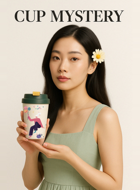 美国Cup Mystery陶瓷水杯女生高颜值保温保冷咖啡杯子便携随手杯