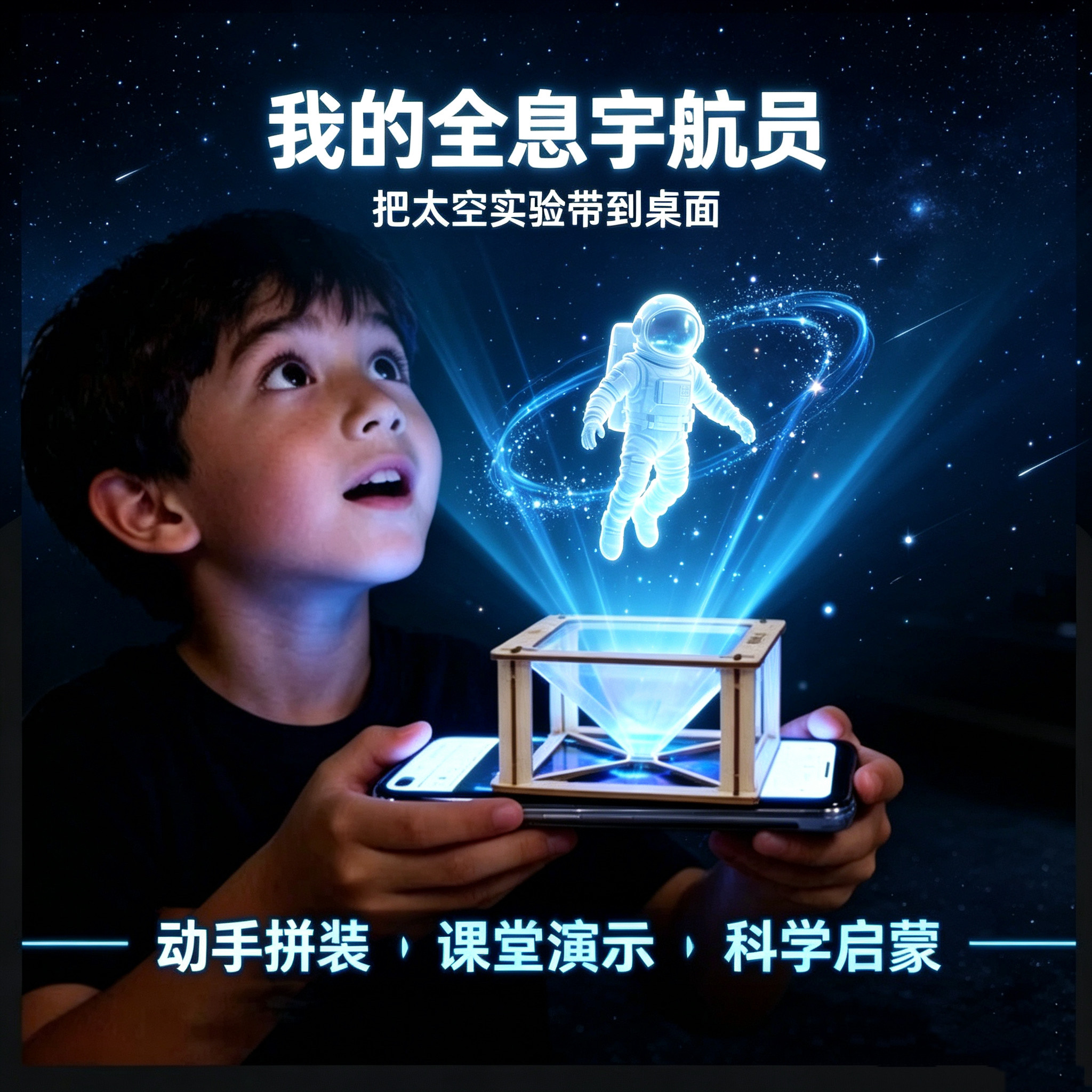 科技小制作黑科技3D全息投影仪