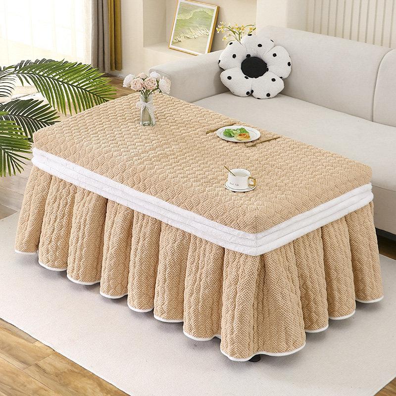 新款烤火桌子罩套长方形烤火被