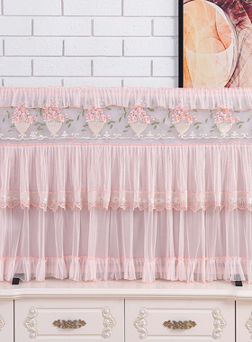 新款电视机罩防尘罩套简约现代欧式蕾丝布艺液晶挂式555065寸盖巾