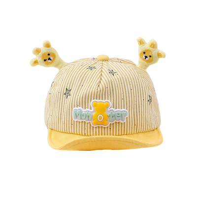 婴儿帽子3-6-9个月夏季网帽1-2岁宝宝网格遮阳帽夏天男女童潮