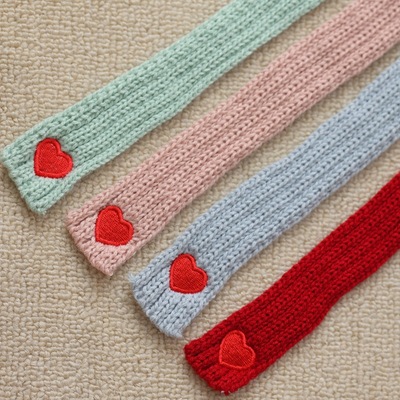 桶围巾棉花娃娃衣服23cm掌门狗圣诞新年公仔毛线针织小爱心配饰