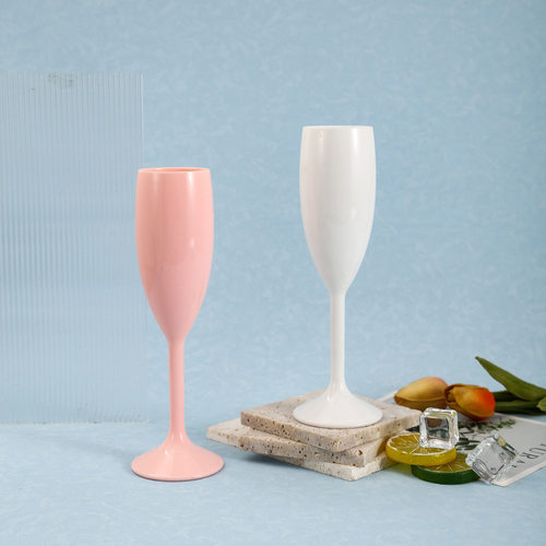 工厂直供塑料香槟杯亚克力红酒杯170MLPC香槟酒杯高脚香槟杯