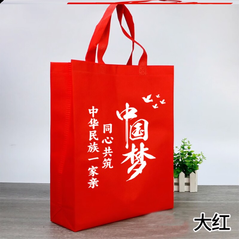 党委宣传部民族团结进步宣传月活动礼品赠品手提袋无纺布袋可定制