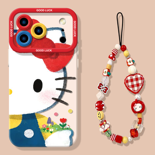 可爱小猫适用苹果17手机壳全包镜头iphone17硅胶软壳15plus日韩13mini防摔12红色14高级感16promax少女超火套