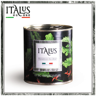 意大利油浸芜菁叶蔬菜罐头进口那不勒斯手工披萨配料烘焙面包750g