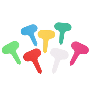 塑料园艺T型花卉标签标牌多肉植物兰花盆栽防水标记牌记号卡100张