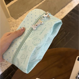 笔袋女生2025新款薄荷绿可爱ins风文具袋初高中生简约小众铅笔盒