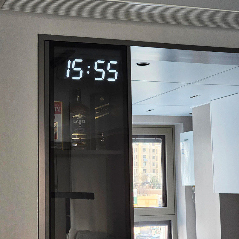 【新家的100个快递】创意led数字时钟3D大显示屏家用客厅挂墙闹钟