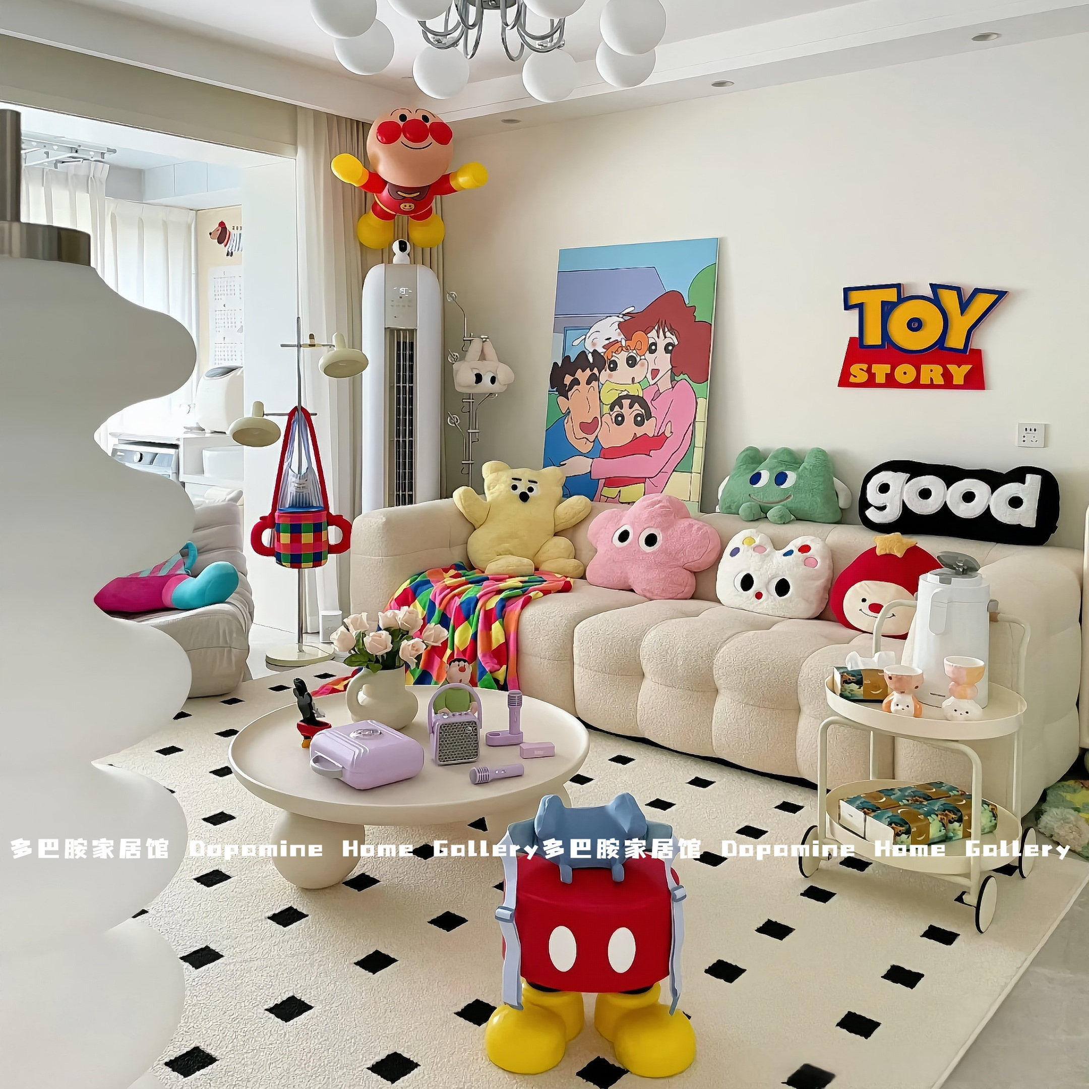 奶油风客厅沙发抱枕卡通可爱治愈系靠枕飘窗床头靠垫女生午睡玩偶