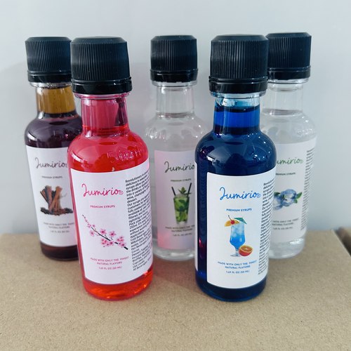 糖浆小瓶分装50ml冰感绿薄荷莫西多海盐焦糖蓝橙风味糖浆调酒专用