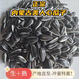 新货美人心小瓜子葵花籽生油葵黑珍珠薄皮5斤1斤原味大粒炒货批发