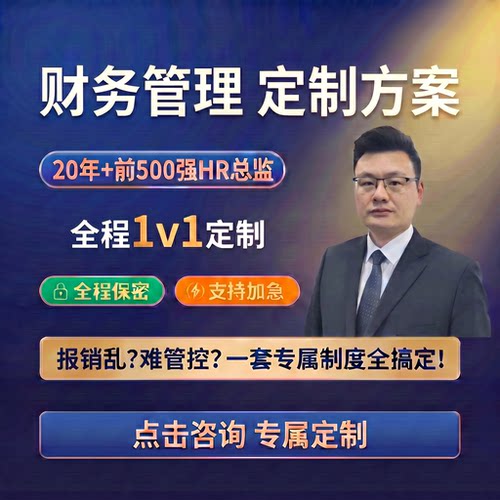 企业财务规章制度 中小企业全套财务规章 成本管控 1对1专家定制