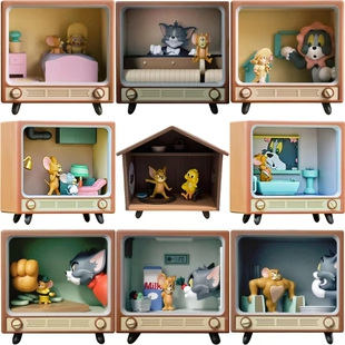 正版 TOM and JERRY猫和老鼠经典MOMENT盲盒潮玩手办摆件生日礼物