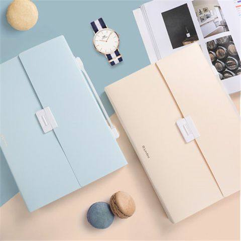 得力a4文件夹多层风琴包资料册分类学生用卷子试卷袋书夹子高中生