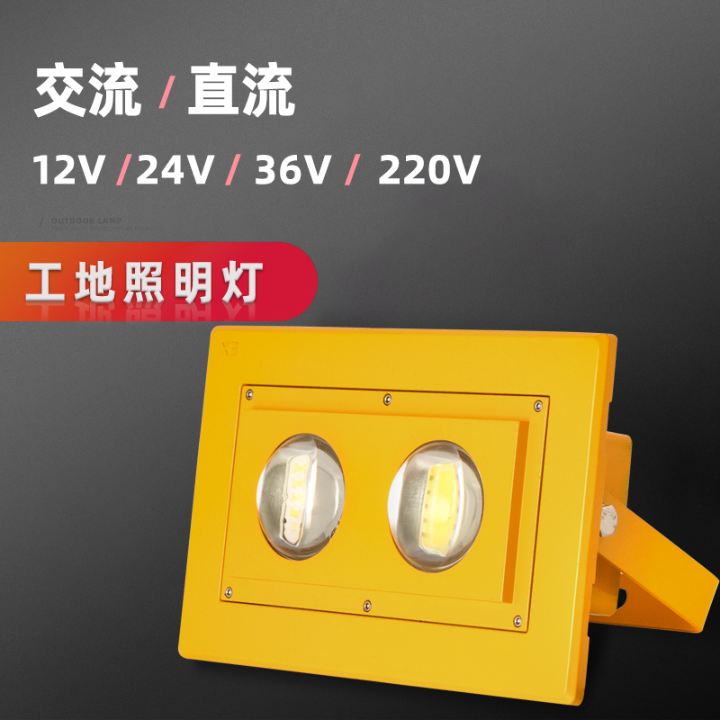 LED防爆灯AC24V36V防水投光灯超亮塔吊施工地照明射灯台车泛光灯