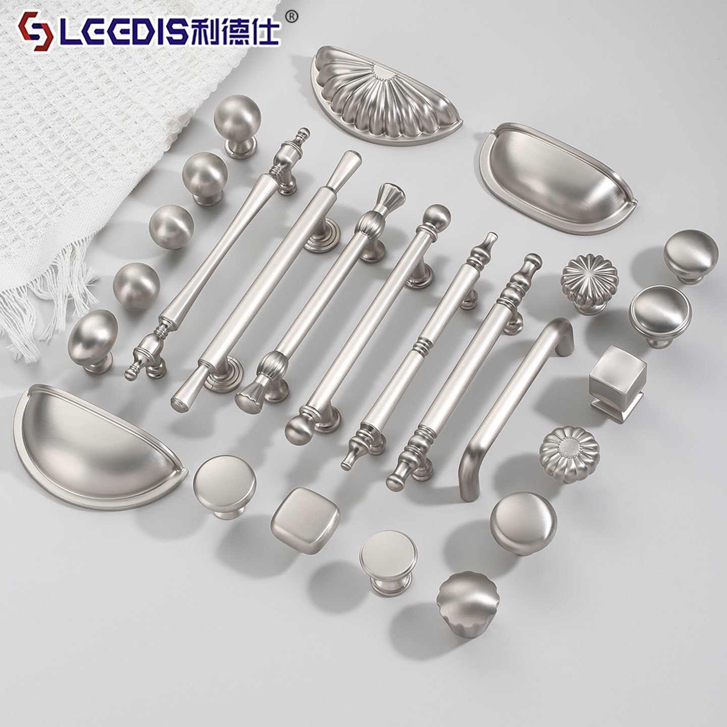 银色拉手哑光拉丝简约法式轻奢