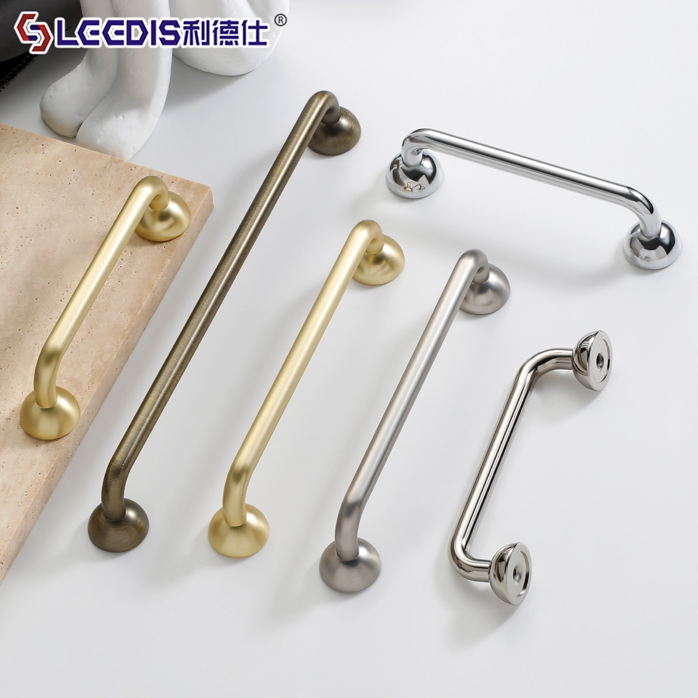 法式中古轻奢柜门抽屉拉手图片