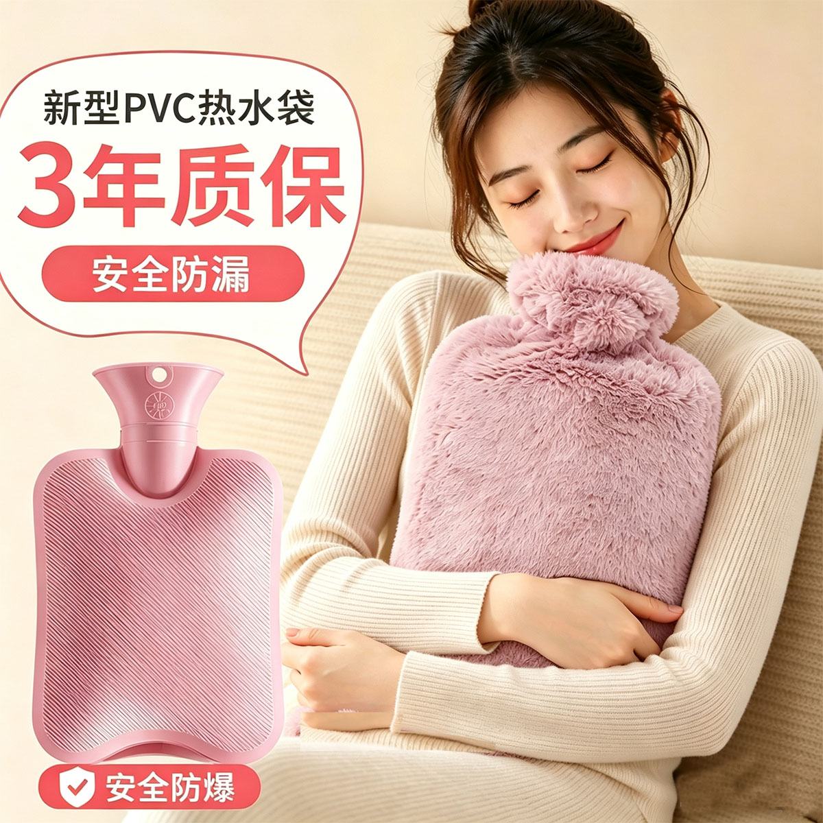 大号热敷随身灌水暖手宝图片