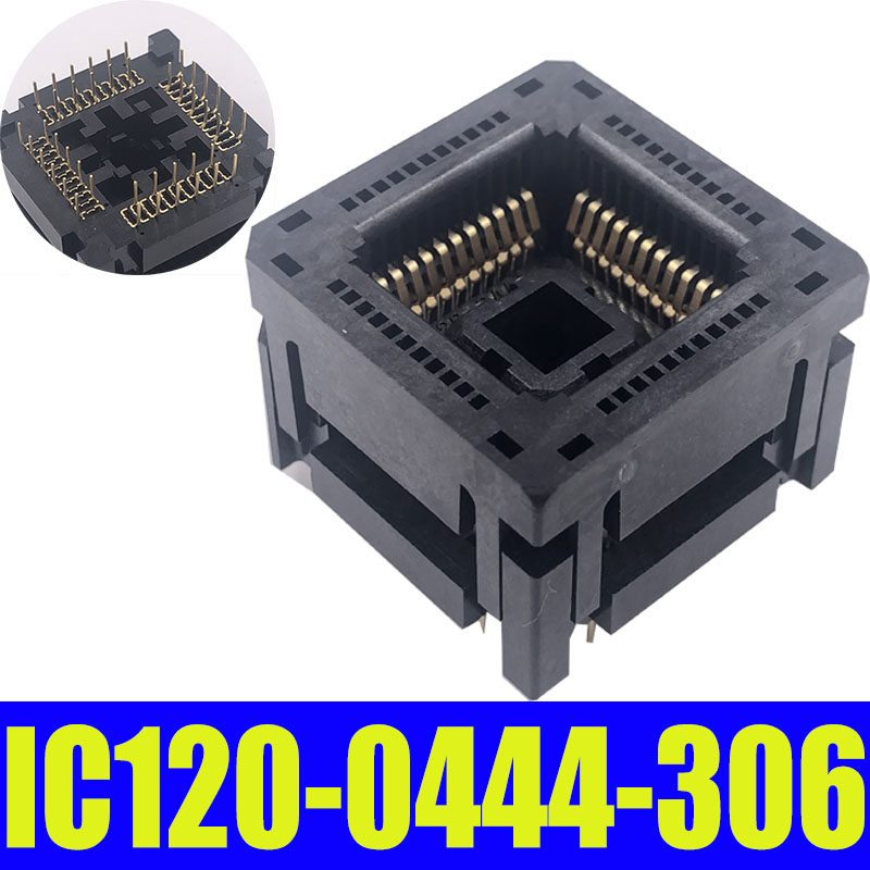 PLCC44弹跳座 IC120-0444-306 烧录 测试座 烧写插座