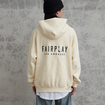 fairplay基础logo拉链卫衣外套