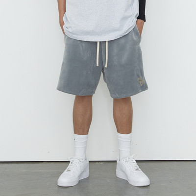 fairplay五分美式街头天鹅绒短裤