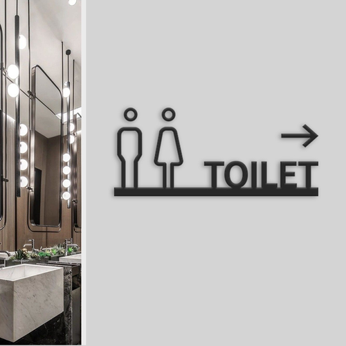 高端立体洗手间标识牌定制