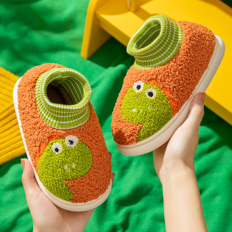 儿童棉拖鞋女童卡通可爱包跟厚底毛绒棉鞋男孩冬季室内居家鞋防滑,居家布艺,居家亲子拖鞋,淘宝优惠券,粉丝福利购,淘宝优惠卷