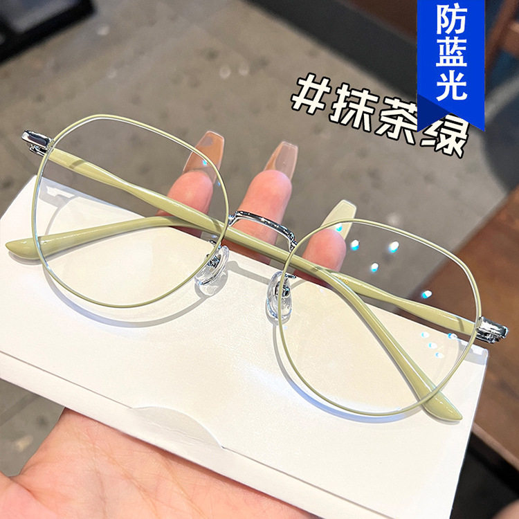 日系coopkoop防蓝光素颜眼镜框女可配有度数大框显瘦超轻眼镜架
